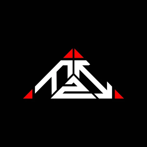 Fzi Harf Logosu Tasarımı Vektör Grafik Fzi Basit Modern Logo — Stok Vektör
