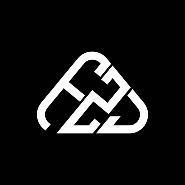 Logo Lettera Fzj Design Creativo Con Grafica Vettoriale Logo Semplice — Vettoriale Stock