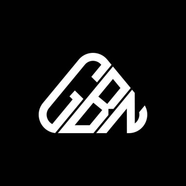 GBN harf logosu yaratıcı tasarım vektör grafik, GBN basit ve modern logo yuvarlak üçgen şeklinde.