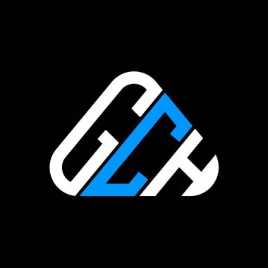 GCH harf logosu yaratıcı tasarım vektör grafik, GCH basit ve modern logo yuvarlak üçgen şeklinde.