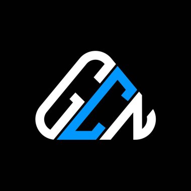 GCN harf logosu yaratıcı tasarım vektör grafik, GCN basit ve modern logo yuvarlak üçgen şeklinde.