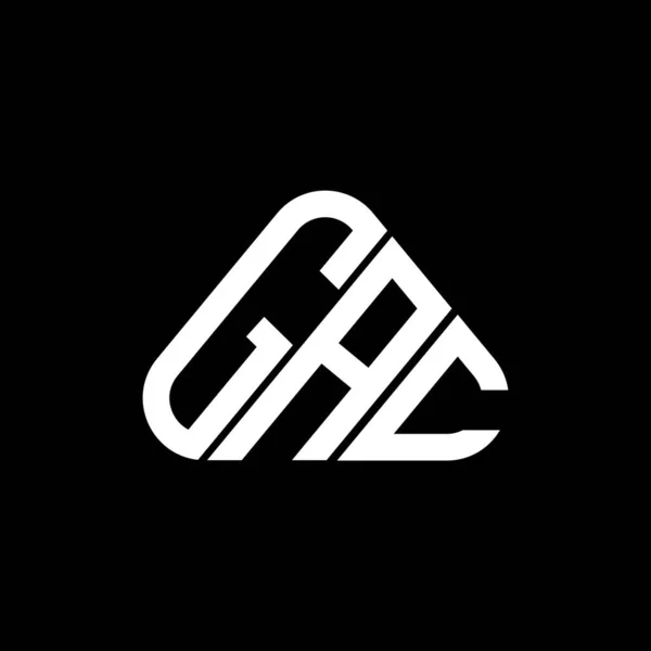 Gac Písmeno Logo Kreativní Design Vektorovou Grafikou Gac Jednoduché Moderní — Stockový vektor