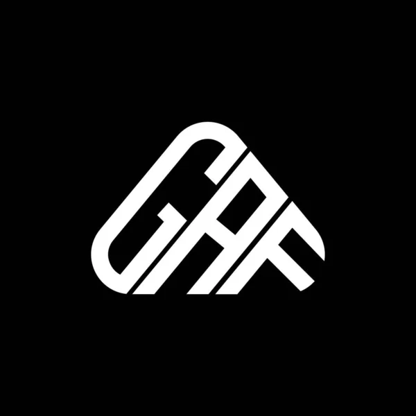 Gaf Буква Логотип Творческий Дизайн Векторной Графикой Gaf Простой Современный — стоковый вектор