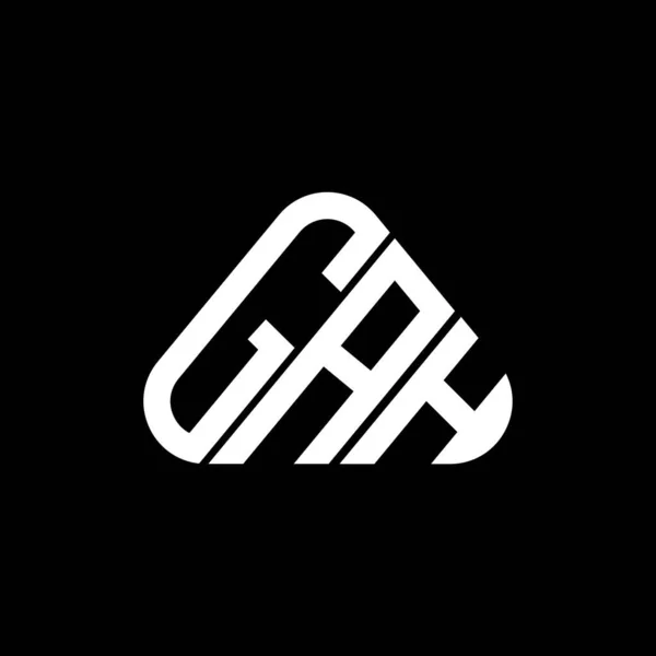 Logo Litery Gah Kreatywny Design Grafiką Wektorową Gah Proste Nowoczesne — Wektor stockowy