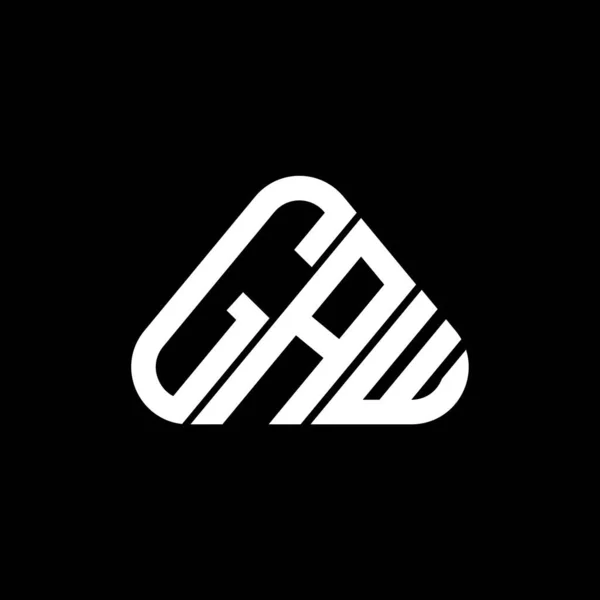 Gaw Carta Logotipo Design Criativo Com Vetor Gráfico Gaw Logotipo —  Vetores de Stock