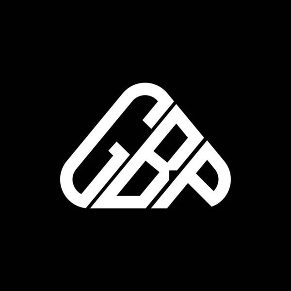 Design Písmene Gbp Vektorovou Grafikou Jednoduché Moderní Logo Gbp Kulatém — Stockový vektor