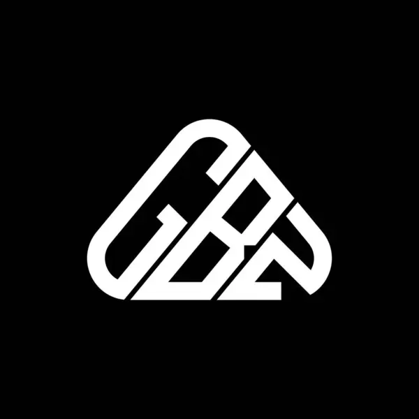 Gbz字母标志创意设计与矢量图形 Gbz简单现代的圆形三角形标志 — 图库矢量图片
