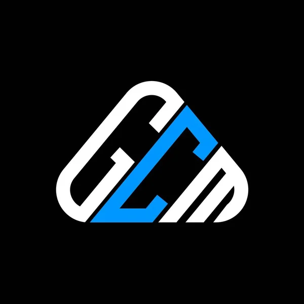 Gcm Brev Logotyp Kreativ Design Med Vektor Grafik Gcm Enkel — Stock vektor