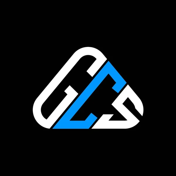 Gcs Carta Logotipo Design Criativo Com Vetor Gráfico Logotipo Simples —  Vetores de Stock