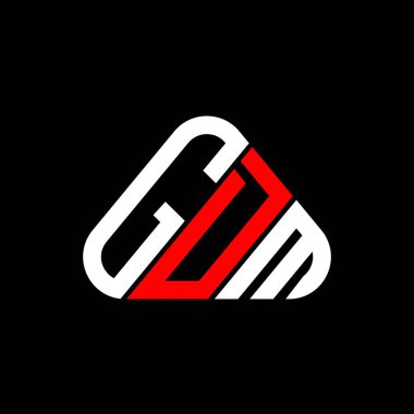 GDM harf logosu yaratıcı tasarım vektör grafik, GDM basit ve modern logo.