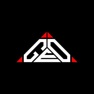 GEO harf logosu tasarımı vektör grafik, GEO basit ve modern logo.