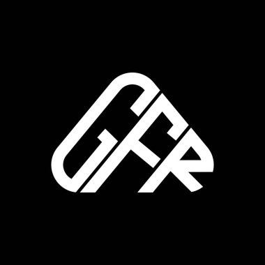 GFR harfi logo yaratıcı tasarımı vektör grafik, GFR basit ve modern logo.