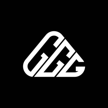 GGG harf logosu yaratıcı tasarım vektör grafik, GGG basit ve modern logo.