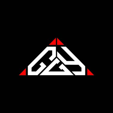 GGY harf logosu yaratıcı tasarım vektör grafik, GGY basit ve modern logo.