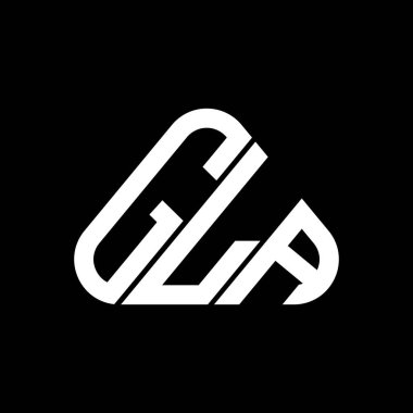 GLA harf logosu tasarımı vektör grafik, GLA basit ve modern logo.