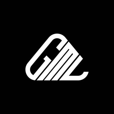 GML harf logosu yaratıcı tasarımı vektör grafik, GML basit ve modern logo.