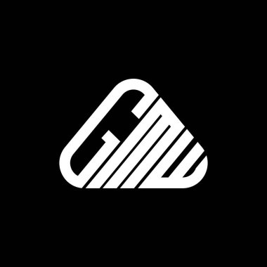 GMW harf logosu yaratıcı tasarım vektör grafik, GMW basit ve modern logo.