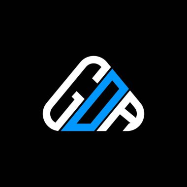 GOA harf logosu tasarımı vektör grafik, GOA basit ve modern logo.