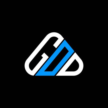 Tanrı 'nın harfi logo yaratıcı tasarımı vektör grafik, tanrı sade ve modern logo.