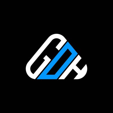 GOH harfi logo yaratıcı tasarımı vektör grafik, GOH basit ve modern logo.