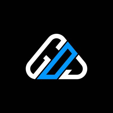 GOJ harfi yaratıcı logo tasarımı vektör grafik, GOJ basit ve modern logo.