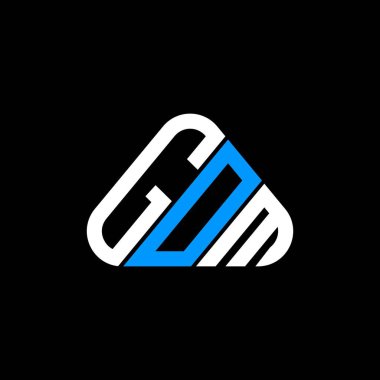 GOM harfi logo yaratıcı tasarımı vektör grafik, GOM basit ve modern logo.