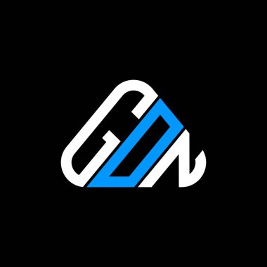 GON harfi logo yaratıcı tasarımı vektör grafik, GON basit ve modern logo.