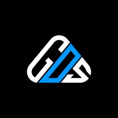 GOS harfi logo yaratıcı tasarımı vektör grafik, GOS basit ve modern logo.