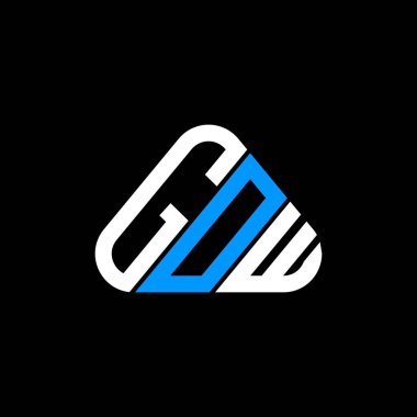 GOW harfi yaratıcı logo tasarımı vektör grafik, GOW basit ve modern logo.