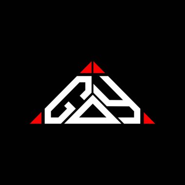 GOY harf logosu tasarımı vektör grafik, GOY basit ve modern logo.