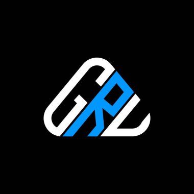 GRU harf logosu tasarımı vektör grafik, GRU basit ve modern logo.