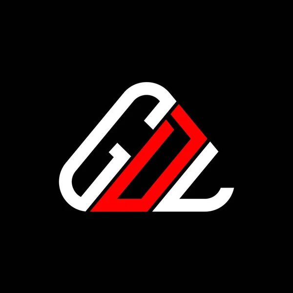 Diseño Creativo Del Logotipo Letra Gdl Con Gráfico Vectorial Logotipo — Archivo Imágenes Vectoriales