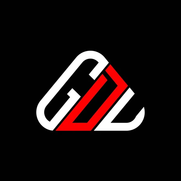 Diseño Creativo Del Logotipo Letra Gdu Con Gráfico Vectorial Logotipo — Archivo Imágenes Vectoriales
