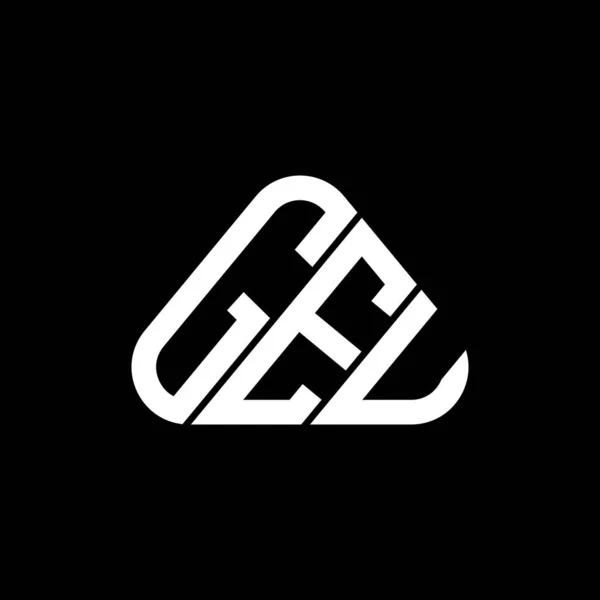 Diseño Creativo Del Logotipo Letra Geu Con Gráfico Vectorial Logotipo — Vector de stock