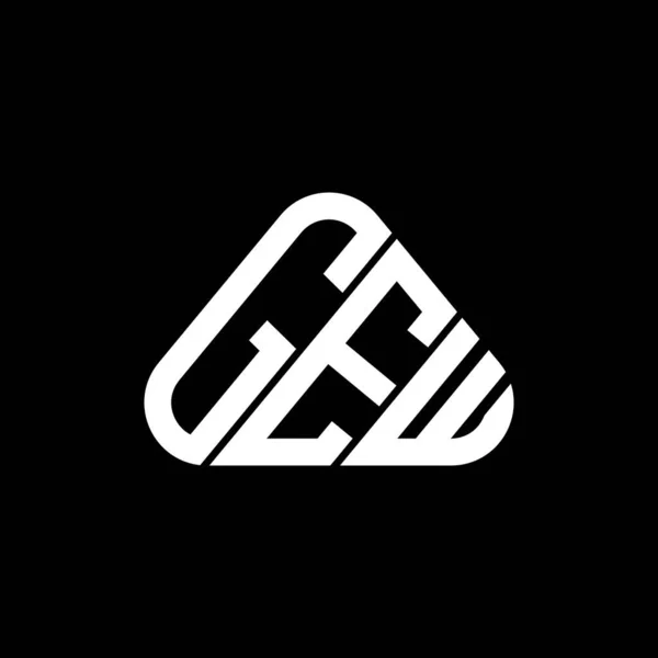 Logo Listu Gew Kreatywny Design Grafiką Wektorową Gew Proste Nowoczesne — Wektor stockowy