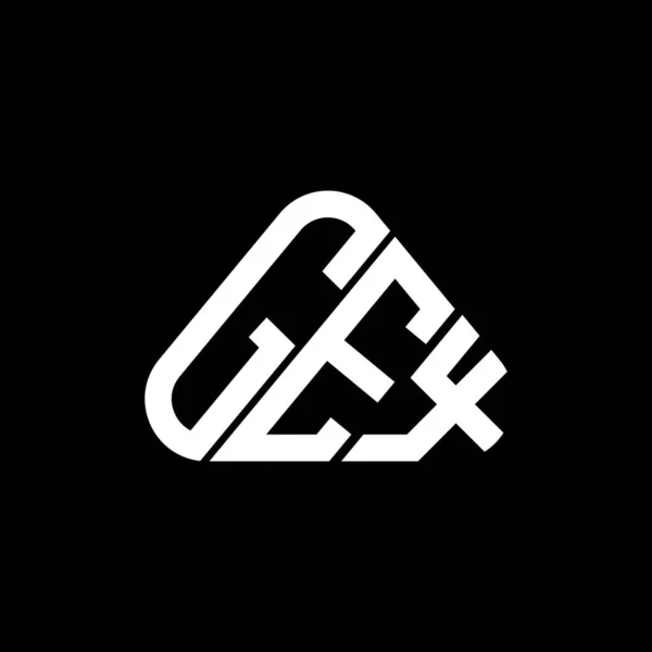 Diseño Creativo Del Logotipo Letra Gex Con Gráfico Vectorial Logotipo — Vector de stock
