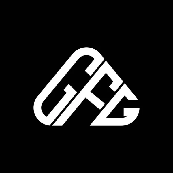 Gfg Carta Logotipo Design Criativo Com Vetor Gráfico Logotipo Simples — Vetor de Stock