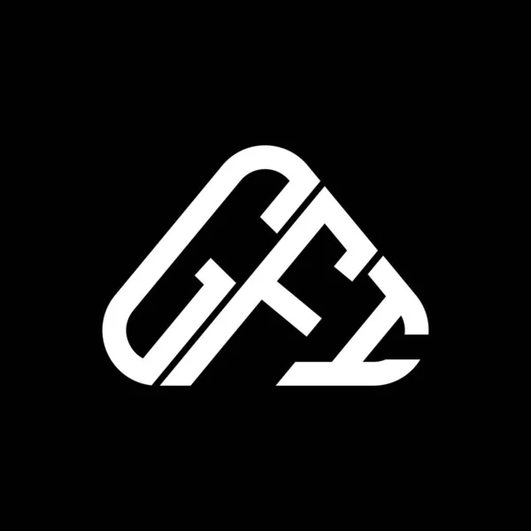Gfi Harfi Logo Yaratıcı Tasarımı Vektör Grafik Gfi Basit Modern — Stok Vektör