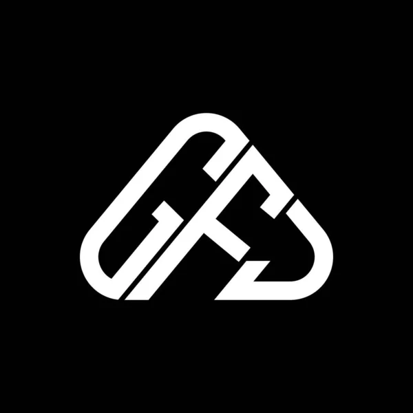 Gfj文字ロゴベクトルグラフィックと創造的なデザイン Gfjシンプルでモダンなロゴ — ストックベクタ