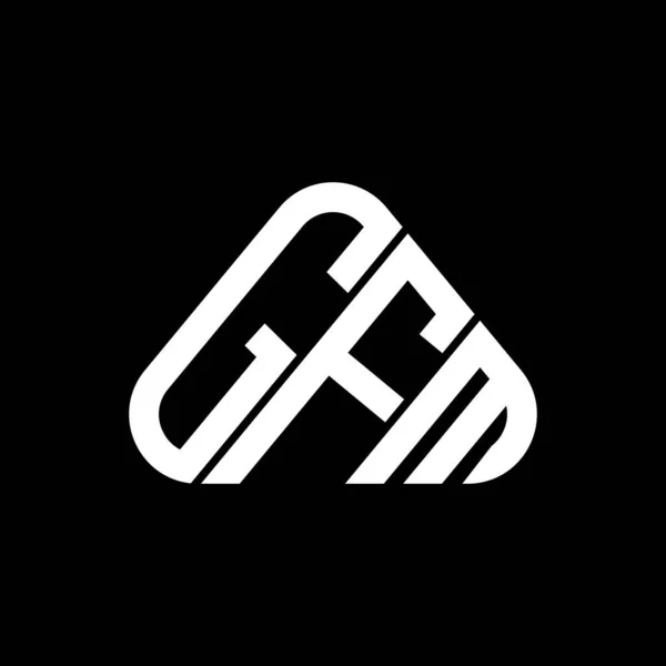 Gfm Буква Логотип Творческий Дизайн Векторной Графикой Gfm Простой Современный — стоковый вектор