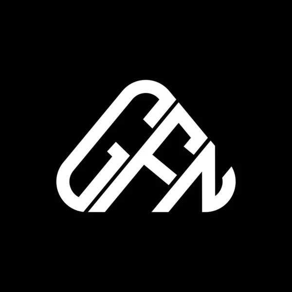 ベクトルグラフィック GfnシンプルかつモダンなロゴとGfn文字のロゴの創造的なデザイン — ストックベクタ
