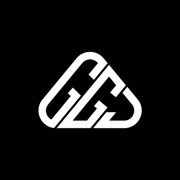 Diseño Creativo Del Logotipo Letra Ggj Con Gráfico Vectorial Logotipo — Vector de stock