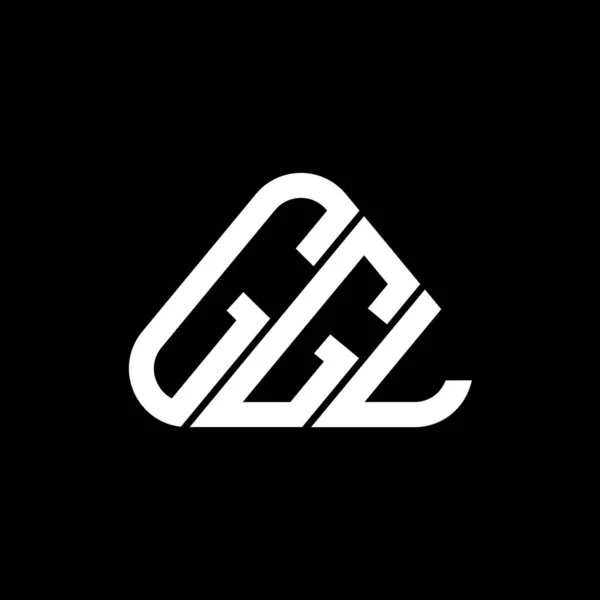 Ggl Carta Logotipo Design Criativo Com Vetor Gráfico Ggl Logotipo —  Vetores de Stock