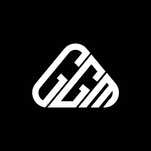 Diseño Creativo Del Logotipo Carta Ggm Con Gráfico Vectorial Logotipo — Archivo Imágenes Vectoriales