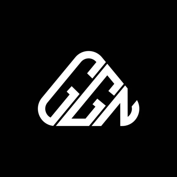 Ggn Brev Logo Kreativt Design Med Vektor Grafik Ggn Enkel – Stock-vektor