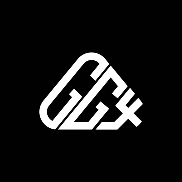 Ggx Harf Logosu Yaratıcı Tasarım Vektör Grafik Ggx Basit Modern — Stok Vektör