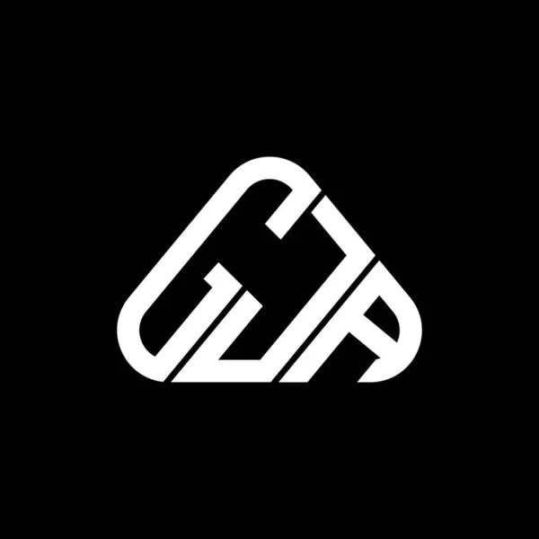 Gja Buchstabe Logo Kreatives Design Mit Vektorgrafik Gja Einfaches Und — Stockvektor