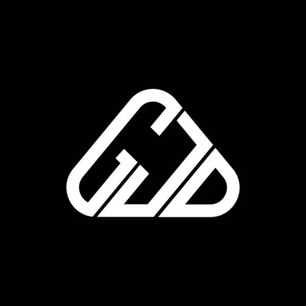 Gjd Harf Logosu Tasarımı Vektör Grafik Gjd Basit Modern Logo — Stok Vektör