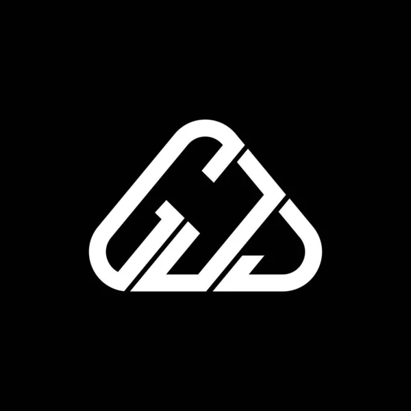 ベクトルグラフィックとGjjの手紙のロゴの創造的なデザイン Gjjシンプルかつモダンなロゴ — ストックベクタ