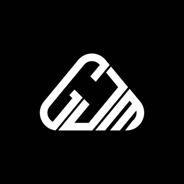 Gjm Lettera Logo Design Creativo Con Grafica Vettoriale Gjm Logo — Vettoriale Stock